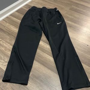 Black Nike straight leg sweatpants